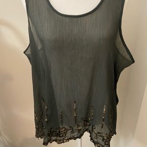 Aerie Chiffon Tank with Sequence Designs